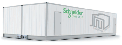 Рис. 2. Пример закрытой конструкции для ИТ-пространства,  которая поставляется в виде спаренного контейнера