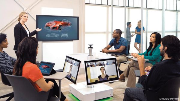 Рис. 1. Инновационная система видео-конференц-связи Polycom RealPresence Centro