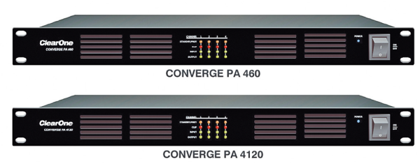 Четырехканальные  усилители аудиосигналов Converge PA 