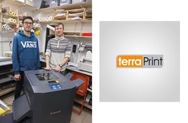 Проволокошвейный буклетмейкер Ausjetech BM180 установлен в салоне оперативной полиграфии TopPrint