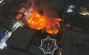 В Алма-Ате ликвидирован крупный пожар на полиграфическом предприятии  