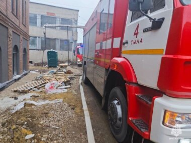 Ликвидирован пожар в здании типографии в Туле