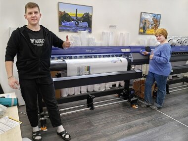 «КОВЧЕГ» установила уже второй принтер ARK-JET SOL 1601 в  Орле