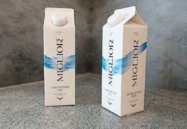 «МолоПак» наладила выпуск экологичной картонной упаковки для воды MIGLIOR