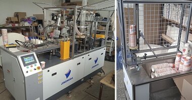Машина для производства бумажных стаканчиков JMD-12GSC установлена в Волгограде