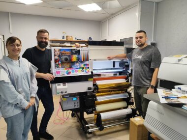 UV DTF-принтер AUDLEY FOILJET заработал в Беларуси