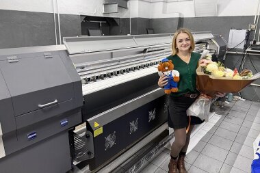 «КОВЧЕГ» запустила 3-метровый принтер ARK-JET SOL 3204 в липецкой РПК «Добрый День»