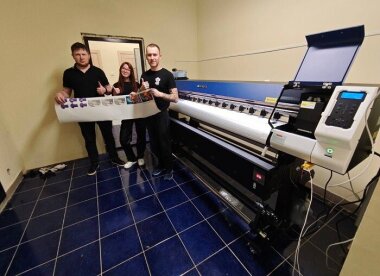 Экосольвентный принтер Audley S2000 установлен в Вологде