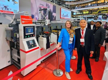 Jmetech представила флексомашину Gidue N6 450 на выставке Labelexpo Asia 2025