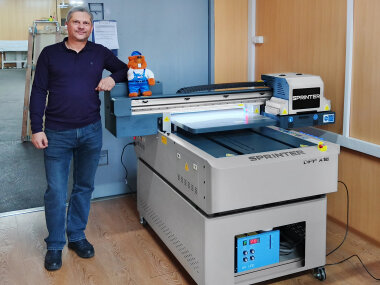 УФ-принтер Sprinter DPP A1E установлен в «Zебра Мастер»