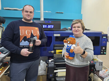 UV DTF-принтер ARK-JET в РПК «Фабрика Печати»