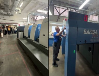 В типографии «Астер Петербург» установлена офсетная печатная машина KBA Rapida 106