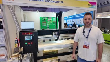 Лазерный режущий плоттер Haoke HT-1400 S150T дебютировал на выставке APPP-EXPO 2026