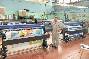 Два экосольвентных принтера ARK-JET SOL 1602 установлены на заводе «Контакт»