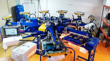 Трафаретный печатный станок Printex Hurricane SLE установлен в Москве
