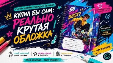 «КАМА» запускает конкурс дизайна тетрадных обложек