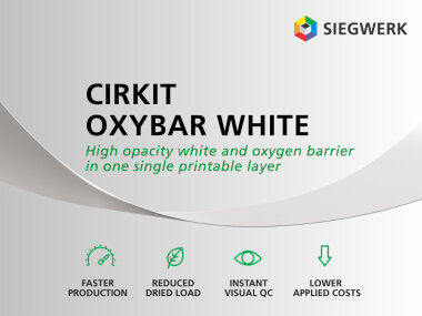 Siegwerk выпускает барьерные краски Cirkit Oxybar White
