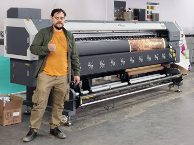 3-метровый экосольвентный принтер ARK-JET заработал в РПК Wortex-print