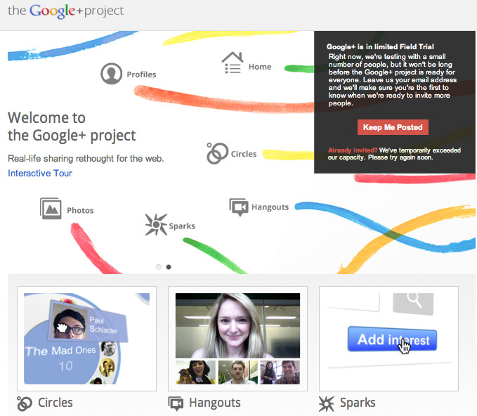 Проект Google+: «живое» общение