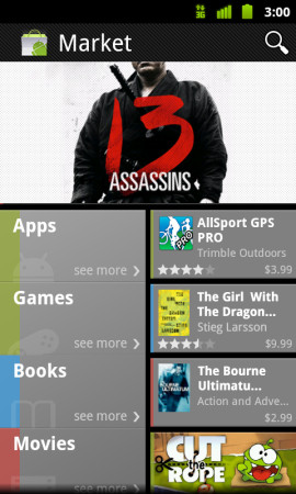 Новый дизайн Android Market