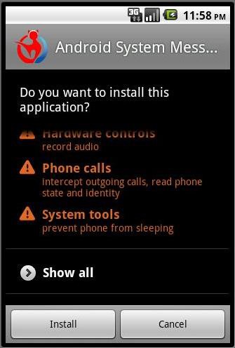 Вирус для Android запишет ваши разговоры