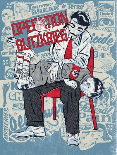 Анонимы атаковали неонацистов