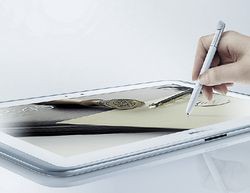 Рукопись на большом экране