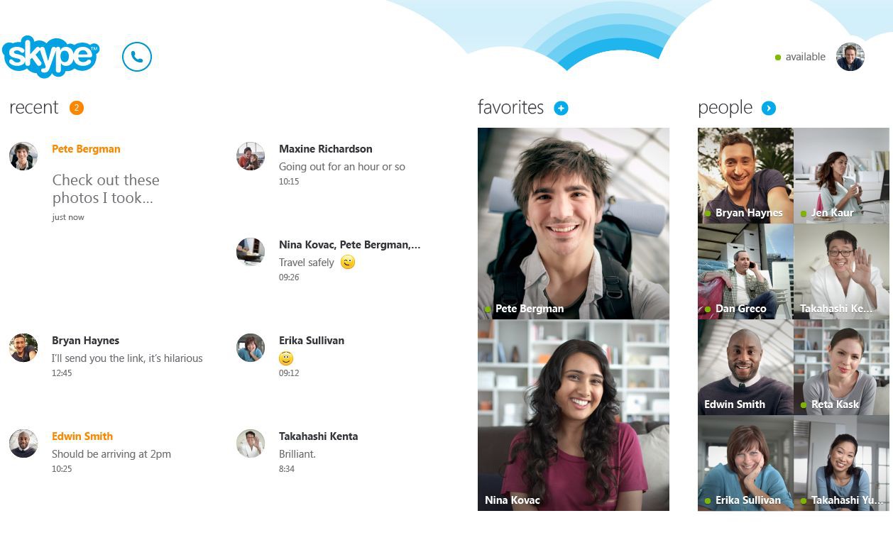 Радикально обновленный Skype для Windows 8 и RT выходит 26 октября