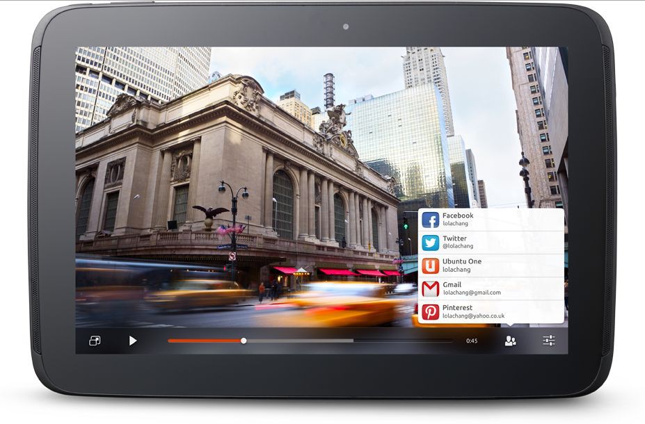 Ubuntu получает планшетный интерфейс