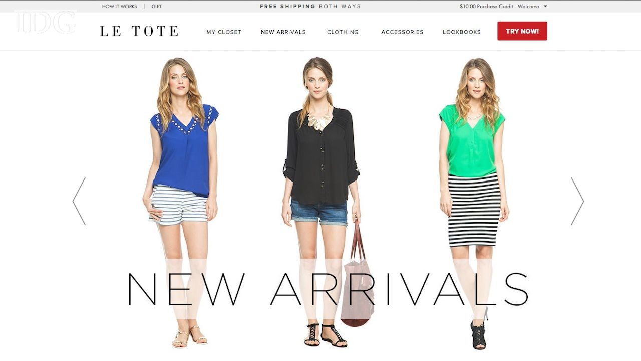 Онлайн-сервис Le Tote предлагает женскую одежду напрокат за абонентскую плату