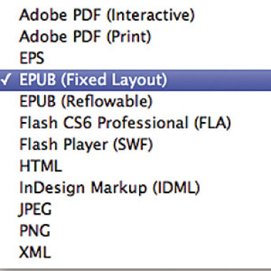 InDesign осваивает ePub