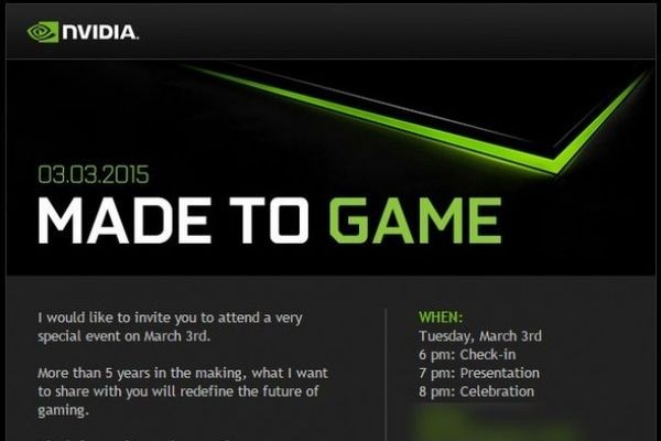 3 марта Nvidia может анонсировать новый игровой планшет