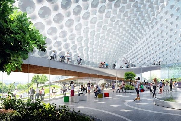 Google обнародует эскиз футуристического кампуса