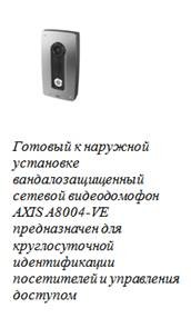 Компания Axis представила сетевой домофон