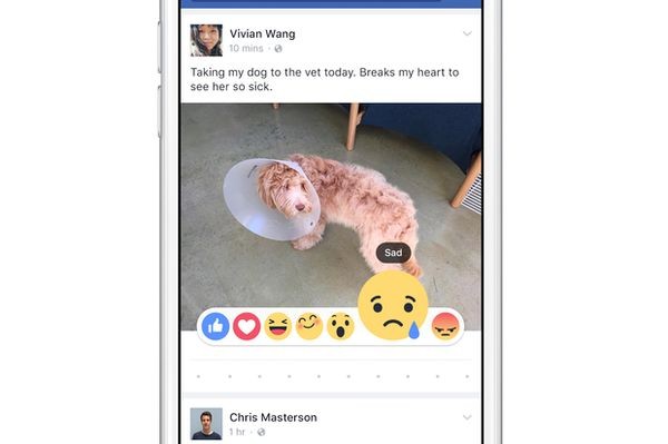 Facebook тестирует новую кнопку «нравится» — с шестью эмоциями