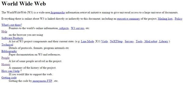 Исполнилось 25 лет первой в мире веб-странице
