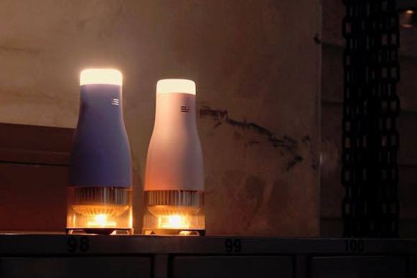 Светодиодная лампа работает на энергии чайной свечи