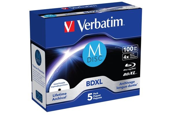 100-гигабайтный оптический диск компнаии Verbatim способен хранить данные более 1000 лет