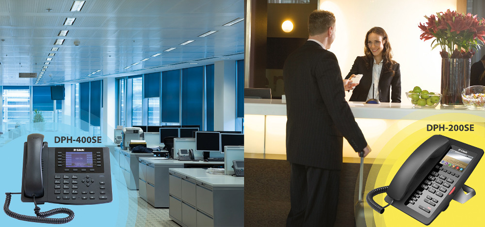 Новые модели IP-телефонов корпоративного уровня D-Link DPH-200SE и DPH-400SE
