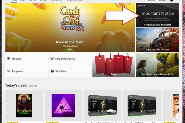 Microsoft закрывает магазин электронных книг