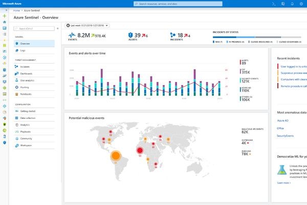 Microsoft Azure Sentinel сокращает время обнаружения киберугроз с нескольких часов до нескольких секунд