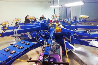 Карусельная трафаретная машина PRISM II 10/14 установлена на предприятии «Свитанак» (Жодино, Белоруссия)