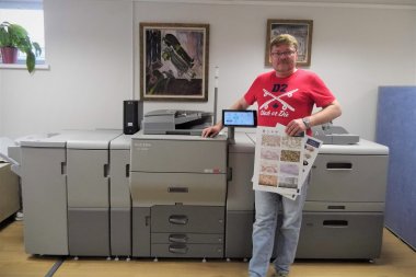 Первая в СНГ ЦПМ Ricoh Pro C5300S установлена в Logos print (Кишинёв)