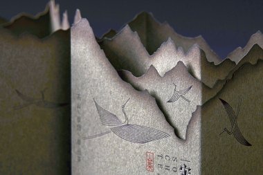 Lin Shaobin создала упаковку для чая из «обожжённой» бумаги