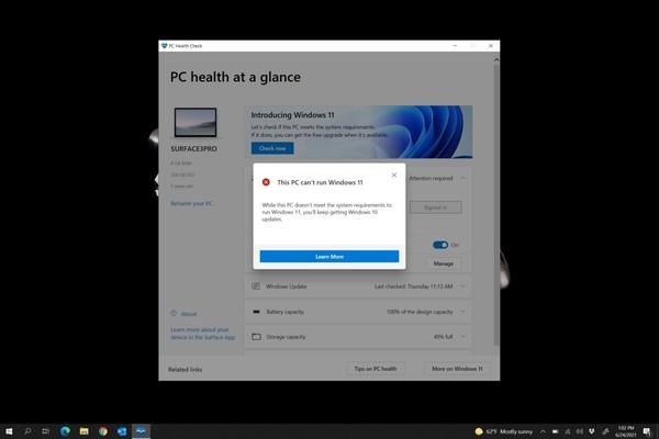 Windows 11 не будет обновляться на старых ПК