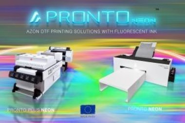 Azonprinter предлагает печать на одежде по технологии DTF флуоресцентными чернилами