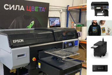 В компании «Сила цвета» (Москва) установлен промышленный футболочный принтер Epson SureColor SC–F3000