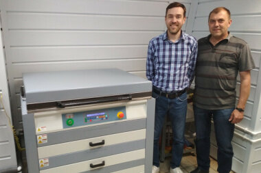 Второй водовымывной процессор 3ES-Combi-WF50 для обработки флексографских пластин установлен в типографии «Икар» (г. Омск)