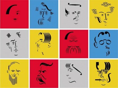 «Типографика в лицах»: на выставке Олега Корытова представят более 170 портретов из точек, запятых и скобок