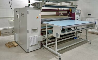 Каландр Монти Антонио мод 859 установлен на швейной фабрике в Санкт-Петербурге